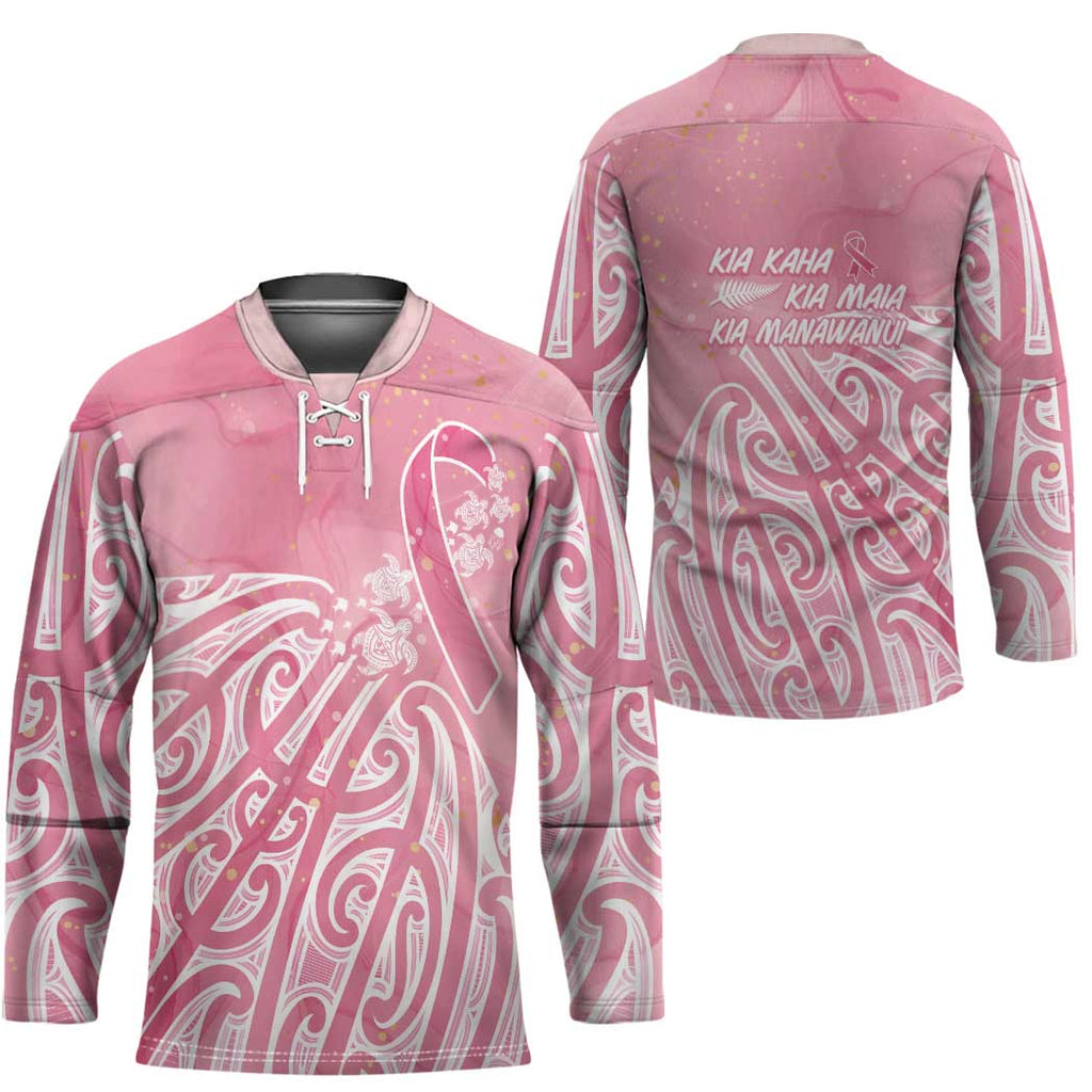 Breast Cancer Awareness Maori Hockey Jersey Kia Kaha Kia Maia Kia Manawanui - Aussie Hoodie