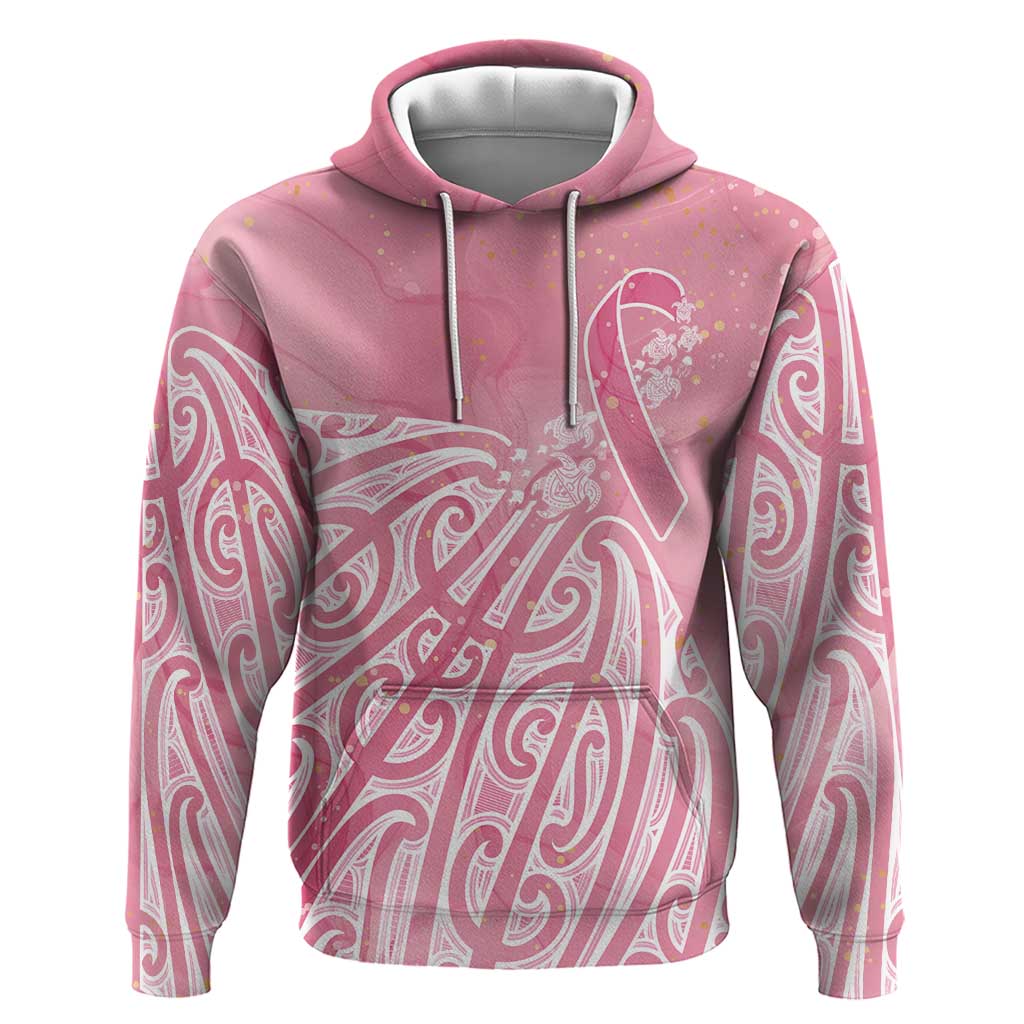 Breast Cancer Awareness Maori Hoodie Kia Kaha Kia Maia Kia Manawanui - Aussie Hoodie