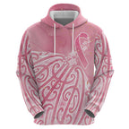 Breast Cancer Awareness Maori Hoodie Kia Kaha Kia Maia Kia Manawanui - Aussie Hoodie