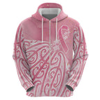 Breast Cancer Awareness Maori Hoodie Kia Kaha Kia Maia Kia Manawanui - Aussie Hoodie