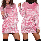 Breast Cancer Awareness Maori Hoodie Dress Kia Kaha Kia Maia Kia Manawanui - Aussie Hoodie