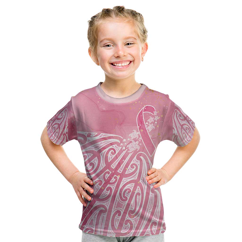 Breast Cancer Awareness Maori Kid T Shirt Kia Kaha Kia Maia Kia Manawanui - Aussie Hoodie