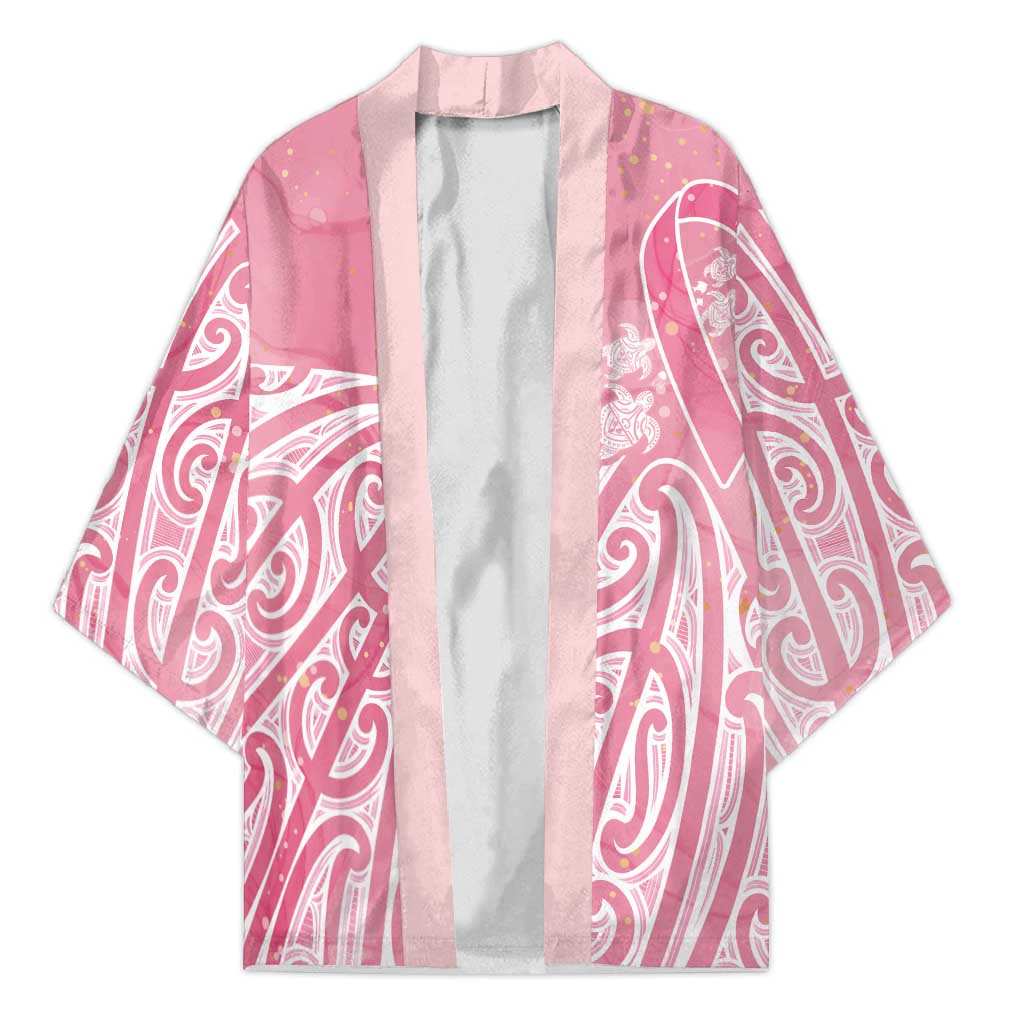 Breast Cancer Awareness Maori Kimono Kia Kaha Kia Maia Kia Manawanui - Aussie Hoodie