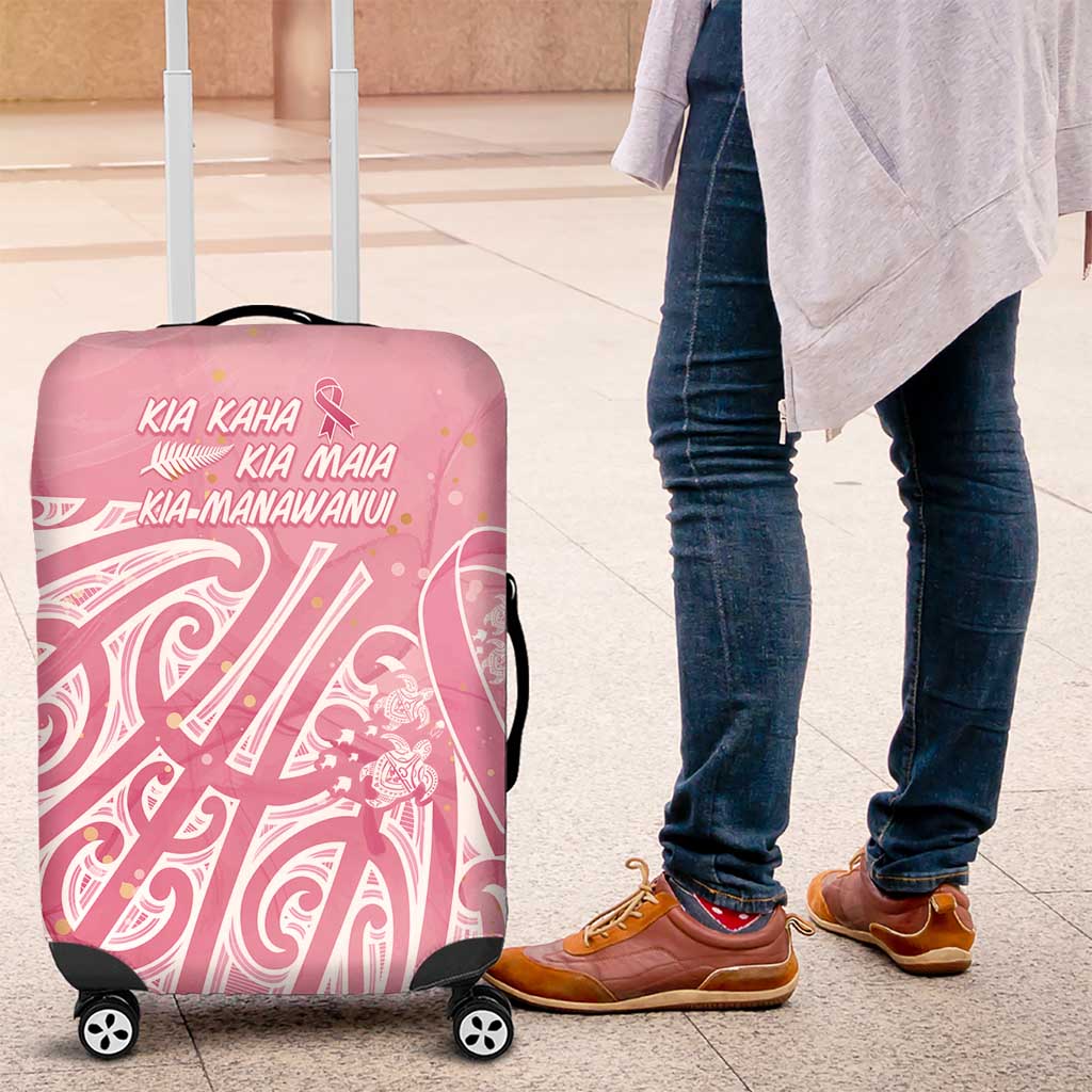 Breast Cancer Awareness Maori Luggage Cover Kia Kaha Kia Maia Kia Manawanui - Aussie Hoodie
