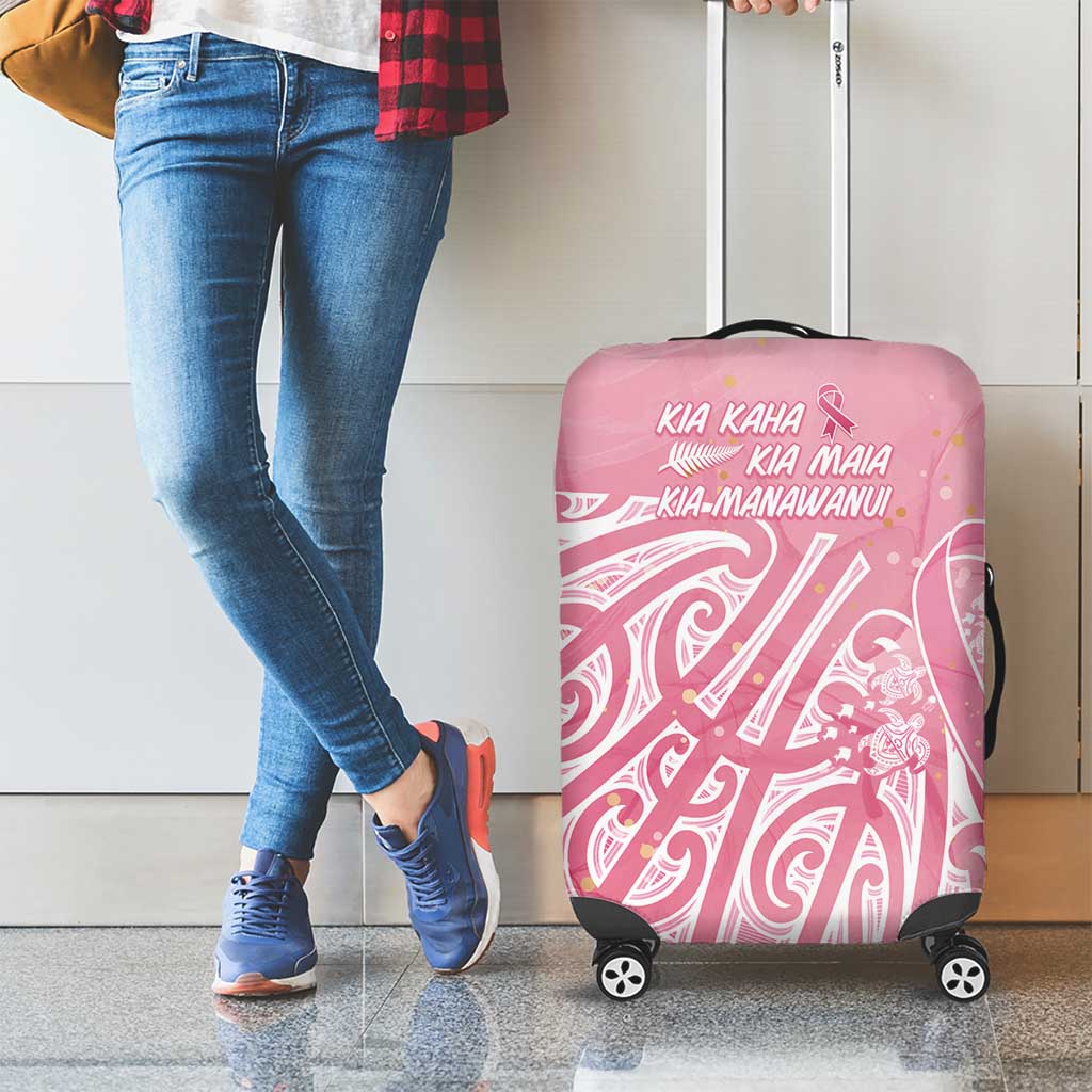 Breast Cancer Awareness Maori Luggage Cover Kia Kaha Kia Maia Kia Manawanui - Aussie Hoodie