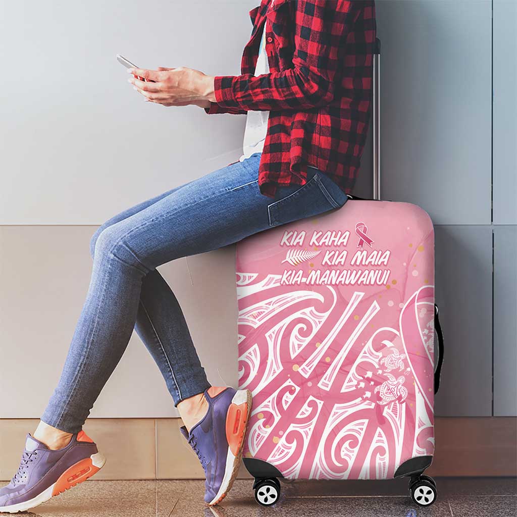 Breast Cancer Awareness Maori Luggage Cover Kia Kaha Kia Maia Kia Manawanui - Aussie Hoodie