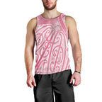 Breast Cancer Awareness Maori Men Tank Top Kia Kaha Kia Maia Kia Manawanui - Aussie Hoodie