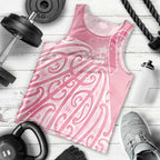 Breast Cancer Awareness Maori Men Tank Top Kia Kaha Kia Maia Kia Manawanui - Aussie Hoodie
