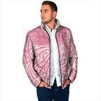 Breast Cancer Awareness Maori Padded Jacket Kia Kaha Kia Maia Kia Manawanui - Aussie Hoodie