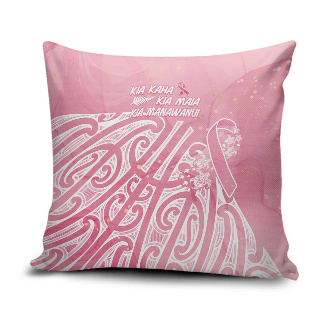 Breast Cancer Awareness Maori Pillow Cover Kia Kaha Kia Maia Kia Manawanui - Aussie Hoodie