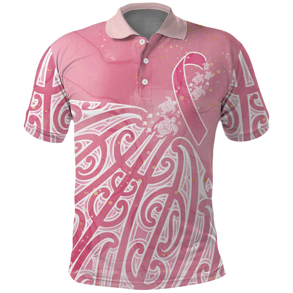 Breast Cancer Awareness Maori Polo Shirt Kia Kaha Kia Maia Kia Manawanui - Aussie Hoodie