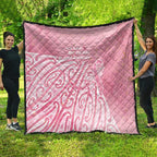Breast Cancer Awareness Maori Quilt Kia Kaha Kia Maia Kia Manawanui - Aussie Hoodie
