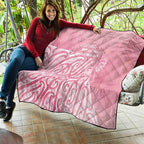 Breast Cancer Awareness Maori Quilt Kia Kaha Kia Maia Kia Manawanui - Aussie Hoodie