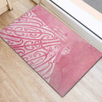 Breast Cancer Awareness Maori Rubber Doormat Kia Kaha Kia Maia Kia Manawanui - Aussie Hoodie