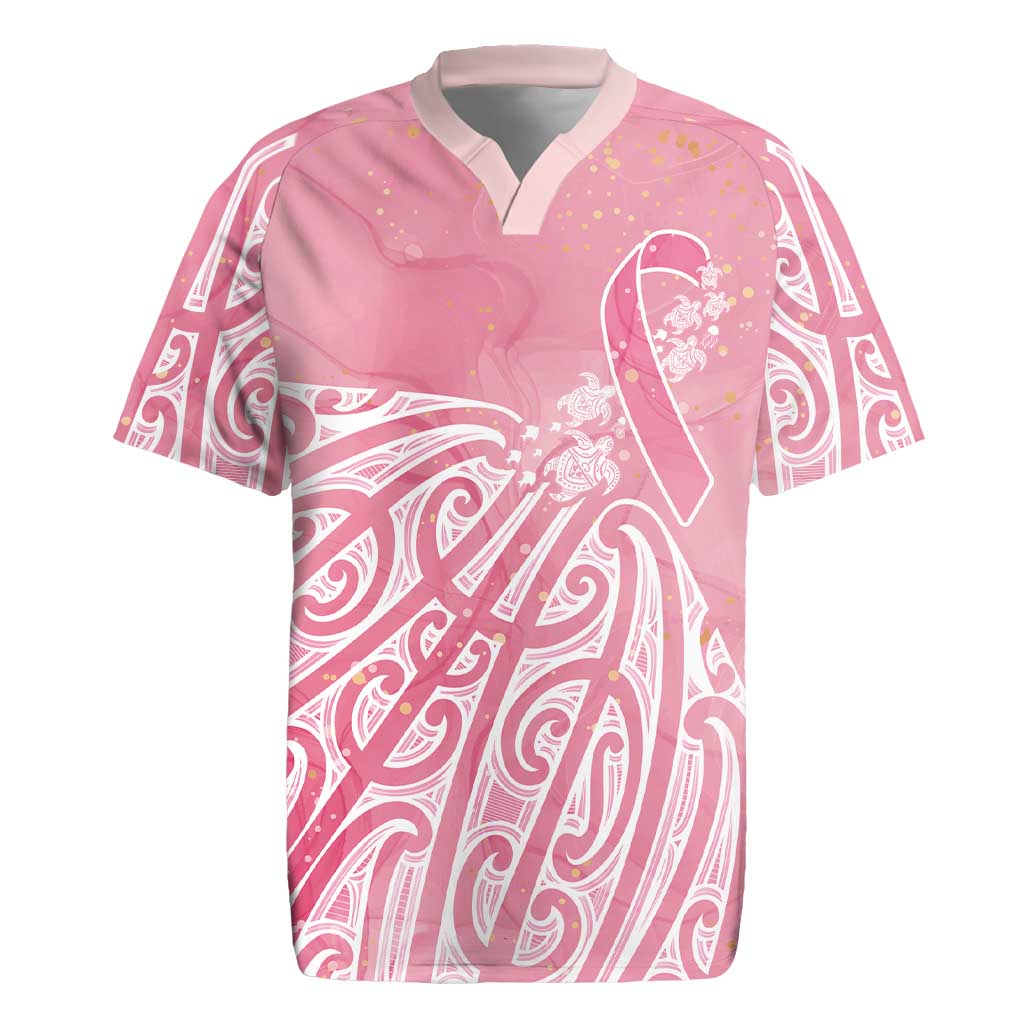Breast Cancer Awareness Maori Rugby Jersey Kia Kaha Kia Maia Kia Manawanui - Aussie Hoodie