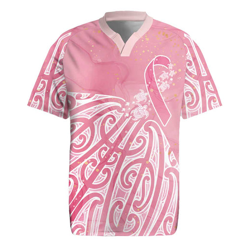 Breast Cancer Awareness Maori Rugby Jersey Kia Kaha Kia Maia Kia Manawanui - Aussie Hoodie