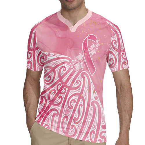 Breast Cancer Awareness Maori Rugby Jersey Kia Kaha Kia Maia Kia Manawanui - Aussie Hoodie