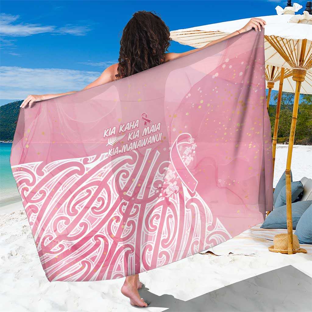 Breast Cancer Awareness Maori Sarong Kia Kaha Kia Maia Kia Manawanui - Aussie Hoodie