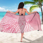 Breast Cancer Awareness Maori Sarong Kia Kaha Kia Maia Kia Manawanui - Aussie Hoodie