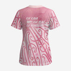 Breast Cancer Awareness Maori Scrub Top Kia Kaha Kia Maia Kia Manawanui - Aussie Hoodie