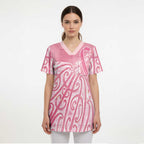 Breast Cancer Awareness Maori Scrub Top Kia Kaha Kia Maia Kia Manawanui - Aussie Hoodie