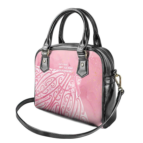 Breast Cancer Awareness Maori Shoulder Handbag Kia Kaha Kia Maia Kia Manawanui - Aussie Hoodie