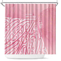 Breast Cancer Awareness Maori Shower Curtain Kia Kaha Kia Maia Kia Manawanui - Aussie Hoodie