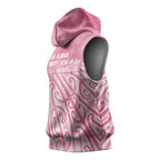 Breast Cancer Awareness Maori Sleeveless Hoodie Kia Kaha Kia Maia Kia Manawanui - Aussie Hoodie