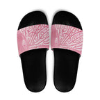 Breast Cancer Awareness Maori Slide Sandals Kia Kaha Kia Maia Kia Manawanui - Aussie Hoodie