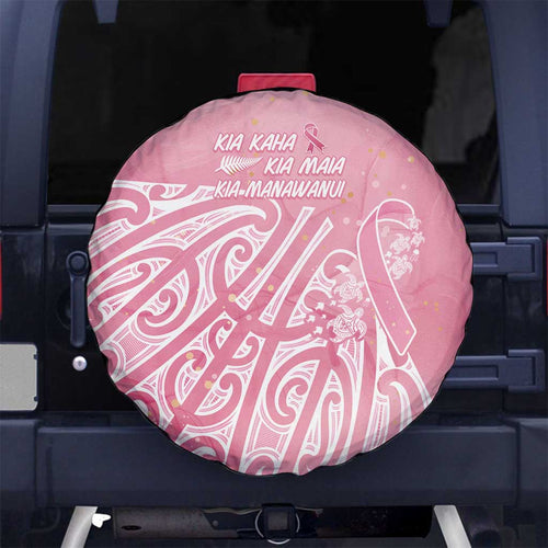 Breast Cancer Awareness Maori Spare Tire Cover Kia Kaha Kia Maia Kia Manawanui - Aussie Hoodie