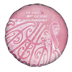 Breast Cancer Awareness Maori Spare Tire Cover Kia Kaha Kia Maia Kia Manawanui - Aussie Hoodie