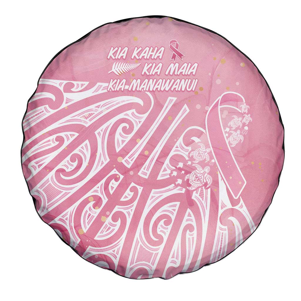 Breast Cancer Awareness Maori Spare Tire Cover Kia Kaha Kia Maia Kia Manawanui - Aussie Hoodie