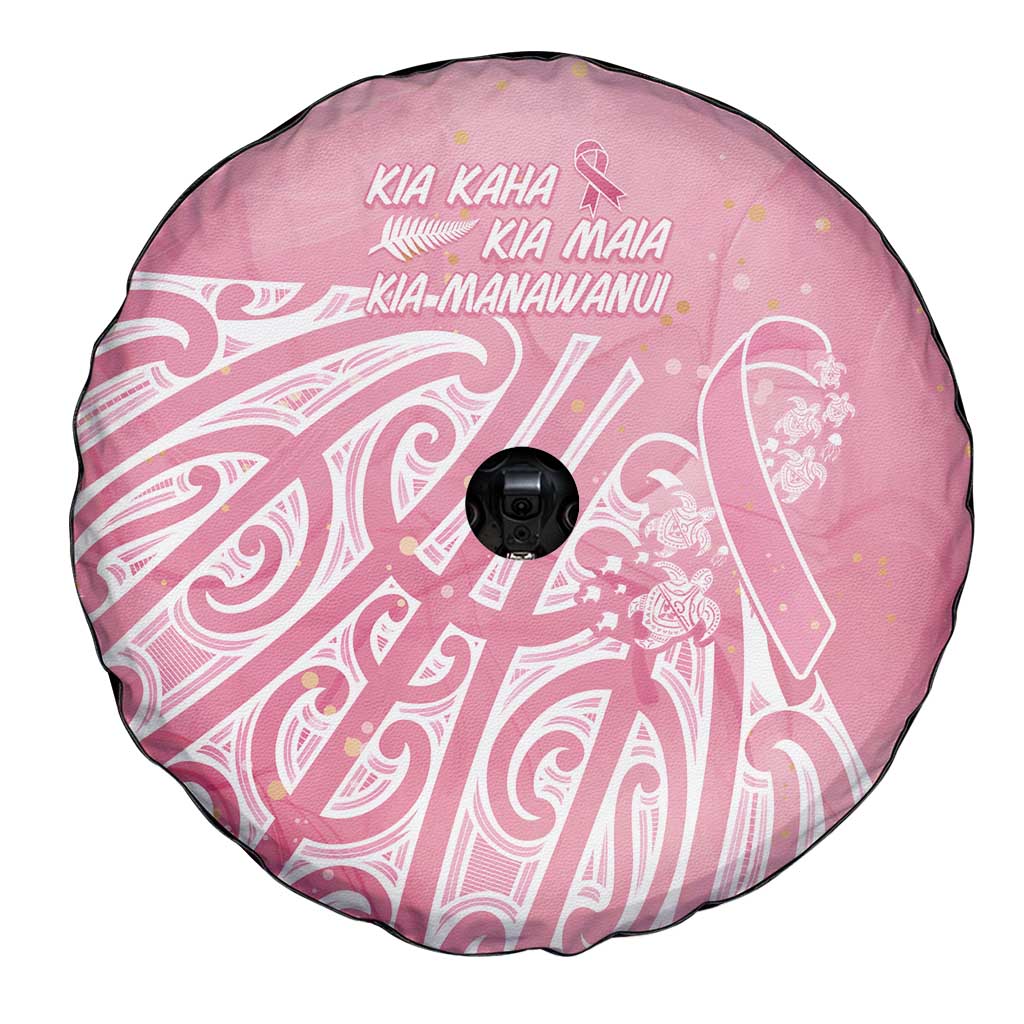 Breast Cancer Awareness Maori Spare Tire Cover Kia Kaha Kia Maia Kia Manawanui - Aussie Hoodie