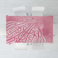 Breast Cancer Awareness Maori Tablecloth Kia Kaha Kia Maia Kia Manawanui - Aussie Hoodie
