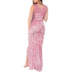 Breast Cancer Awareness Maori Tank Maxi Dress Kia Kaha Kia Maia Kia Manawanui - Aussie Hoodie