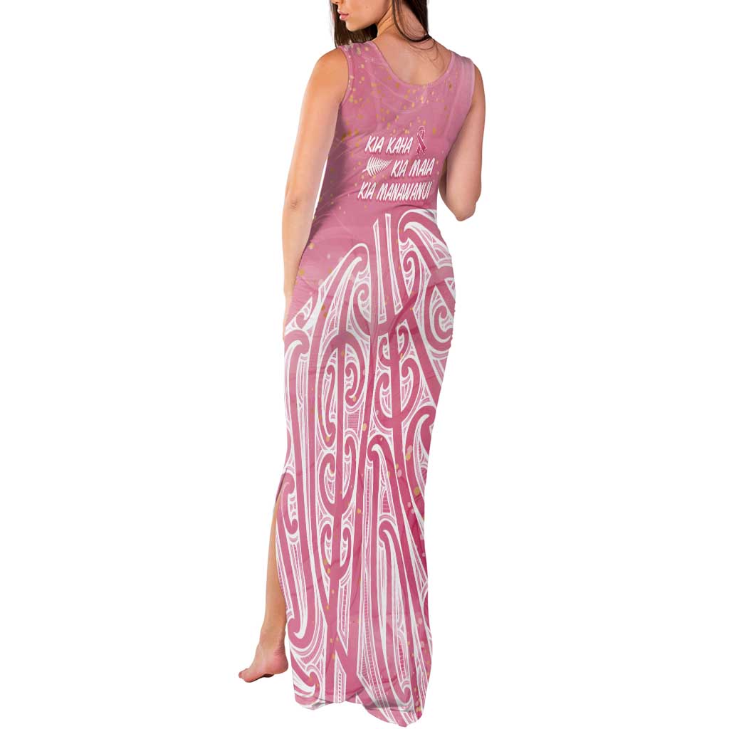 Breast Cancer Awareness Maori Tank Maxi Dress Kia Kaha Kia Maia Kia Manawanui - Aussie Hoodie