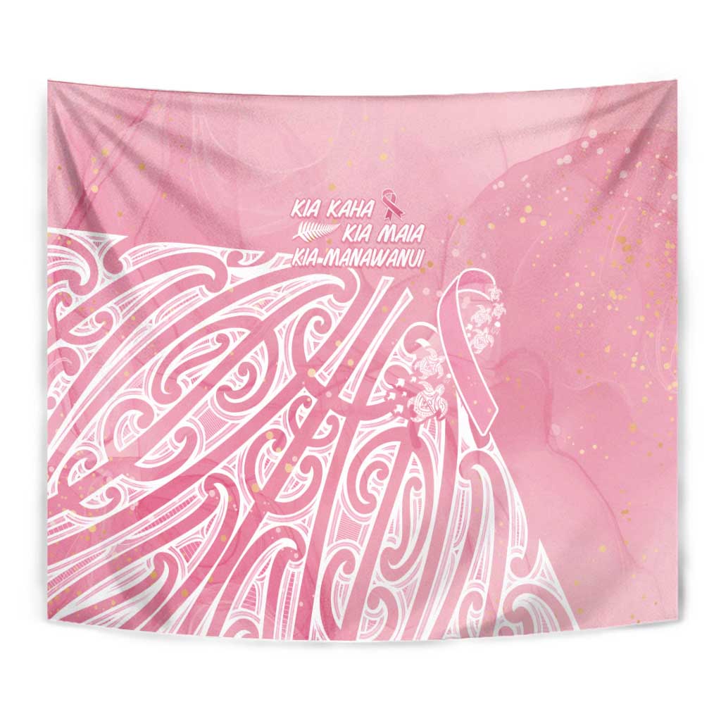 Breast Cancer Awareness Maori Tapestry Kia Kaha Kia Maia Kia Manawanui - Aussie Hoodie