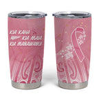 Breast Cancer Awareness Maori Tumbler Cup Kia Kaha Kia Maia Kia Manawanui - Aussie Hoodie