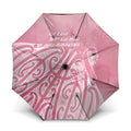 Breast Cancer Awareness Maori Umbrella Kia Kaha Kia Maia Kia Manawanui - Aussie Hoodie