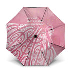 Breast Cancer Awareness Maori Umbrella Kia Kaha Kia Maia Kia Manawanui - Aussie Hoodie