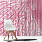 Breast Cancer Awareness Maori Window Curtain Kia Kaha Kia Maia Kia Manawanui - Aussie Hoodie