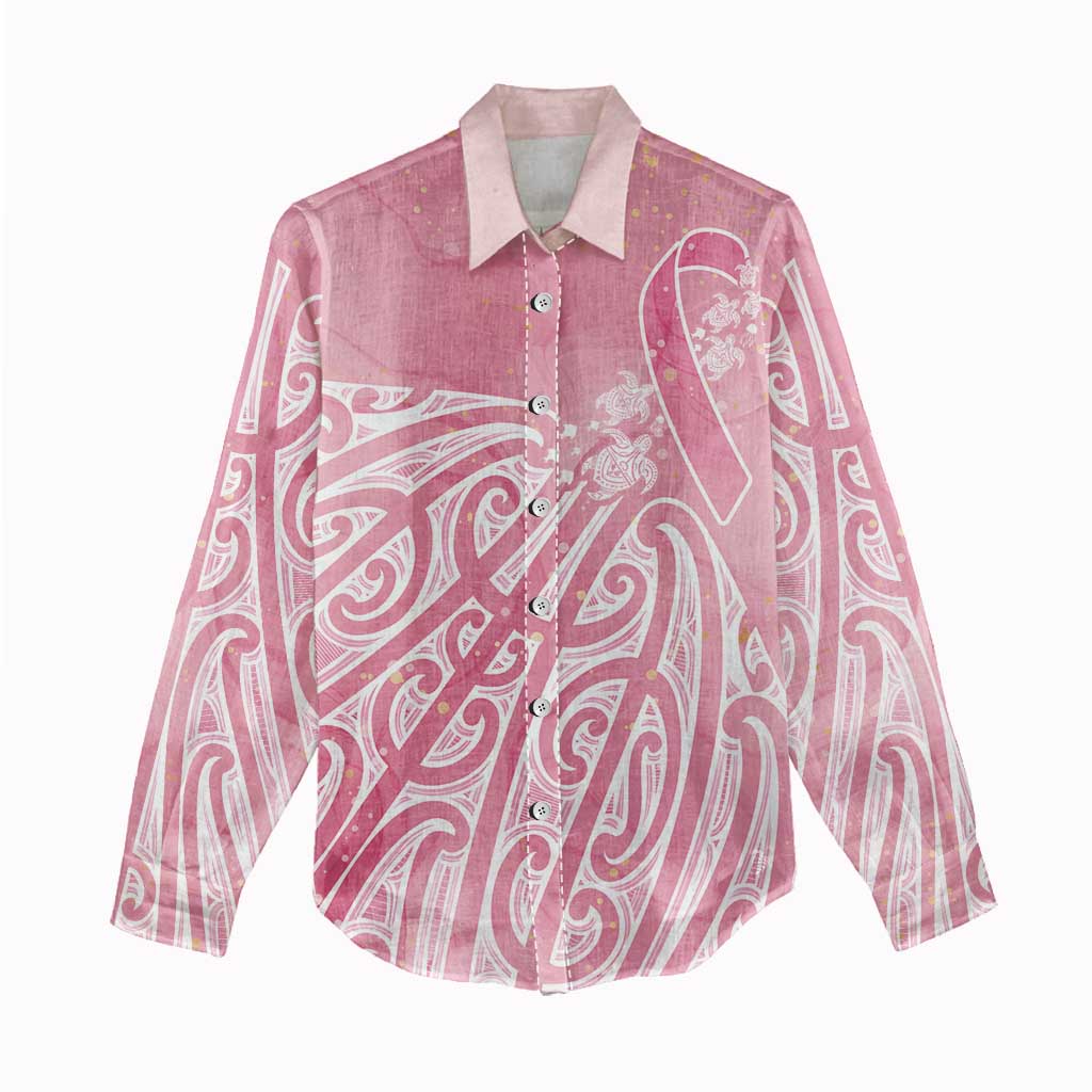 Breast Cancer Awareness Maori Women Casual Shirt Kia Kaha Kia Maia Kia Manawanui - Aussie Hoodie
