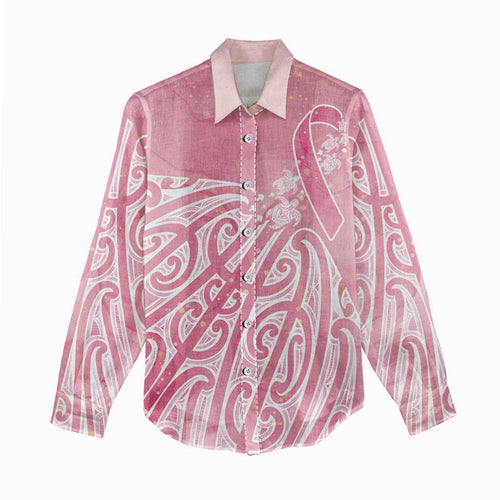 Breast Cancer Awareness Maori Women Casual Shirt Kia Kaha Kia Maia Kia Manawanui - Aussie Hoodie
