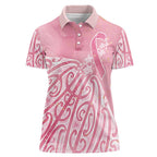 Breast Cancer Awareness Maori Women Polo Shirt Kia Kaha Kia Maia Kia Manawanui - Aussie Hoodie