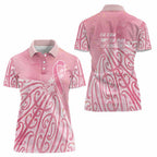 Breast Cancer Awareness Maori Women Polo Shirt Kia Kaha Kia Maia Kia Manawanui - Aussie Hoodie