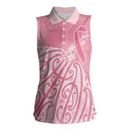 Breast Cancer Awareness Maori Women Sleeveless Polo Shirt Kia Kaha Kia Maia Kia Manawanui - Aussie Hoodie