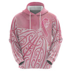 Breast Cancer Awareness Maori Zip Hoodie Kia Kaha Kia Maia Kia Manawanui - Aussie Hoodie