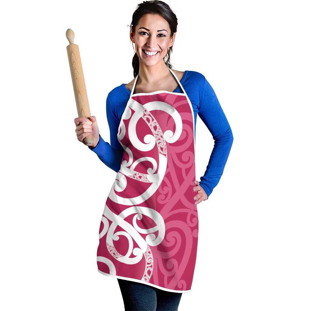 Breast Cancer Awareness Maori Apron Koru Kowhaiwhai - Aussie Hoodie