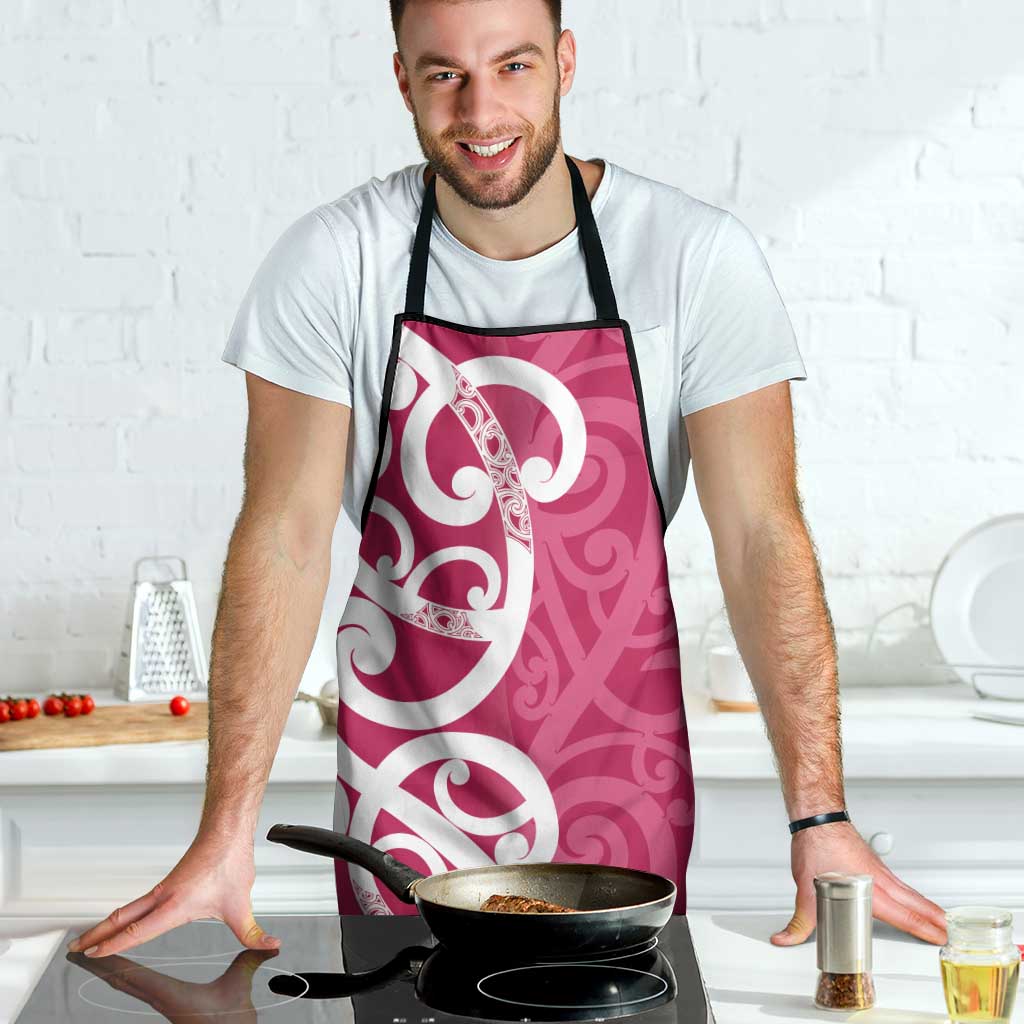 Breast Cancer Awareness Maori Apron Koru Kowhaiwhai - Aussie Hoodie
