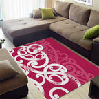 Breast Cancer Awareness Maori Area Rug Koru Kowhaiwhai - Aussie Hoodie